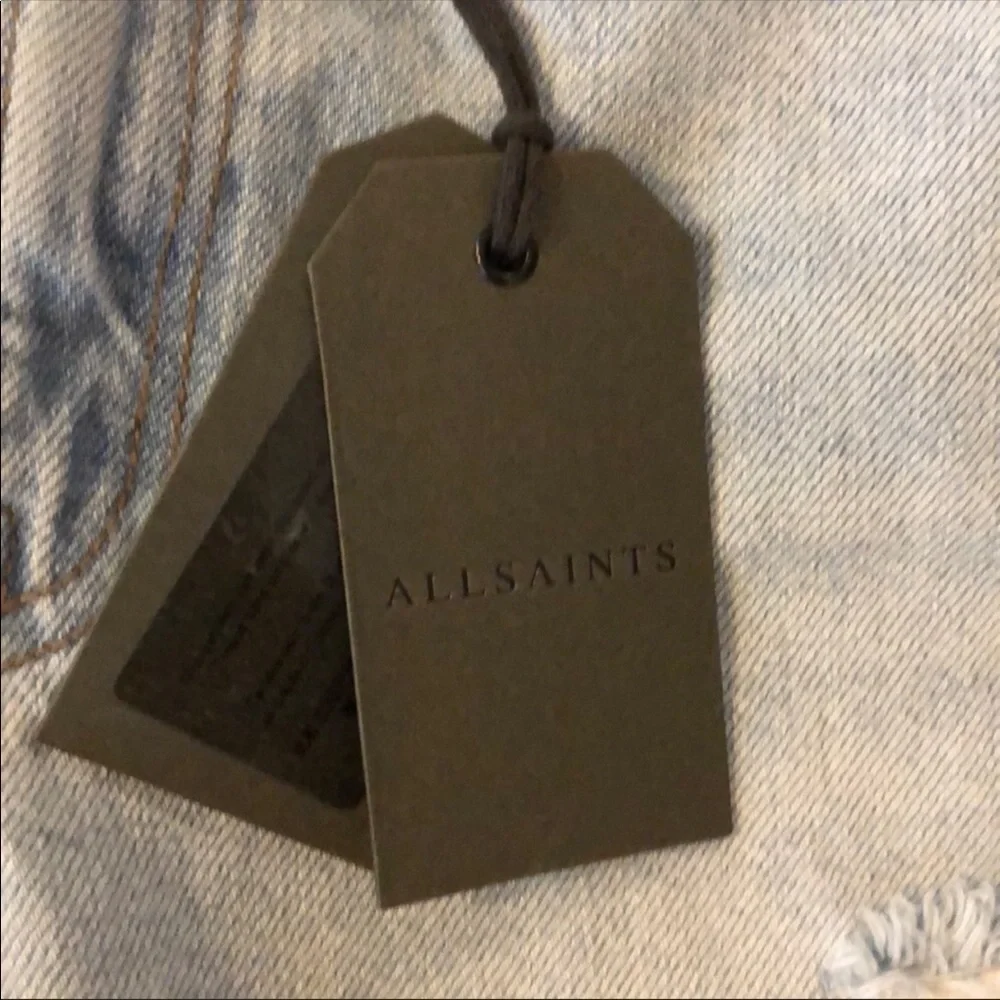 All Saints Flare Cropped Jeans indigo blue 26
